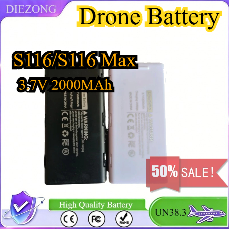 Drone Rc S116 - Baterai 3.7V 2000MAh untuk Baterai Drone
