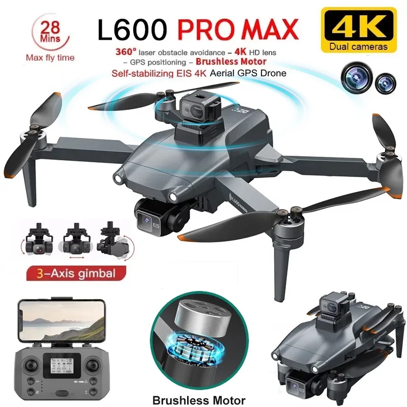 Drone Rc Pro - L600 PRO MAX Drone GPS profesional,