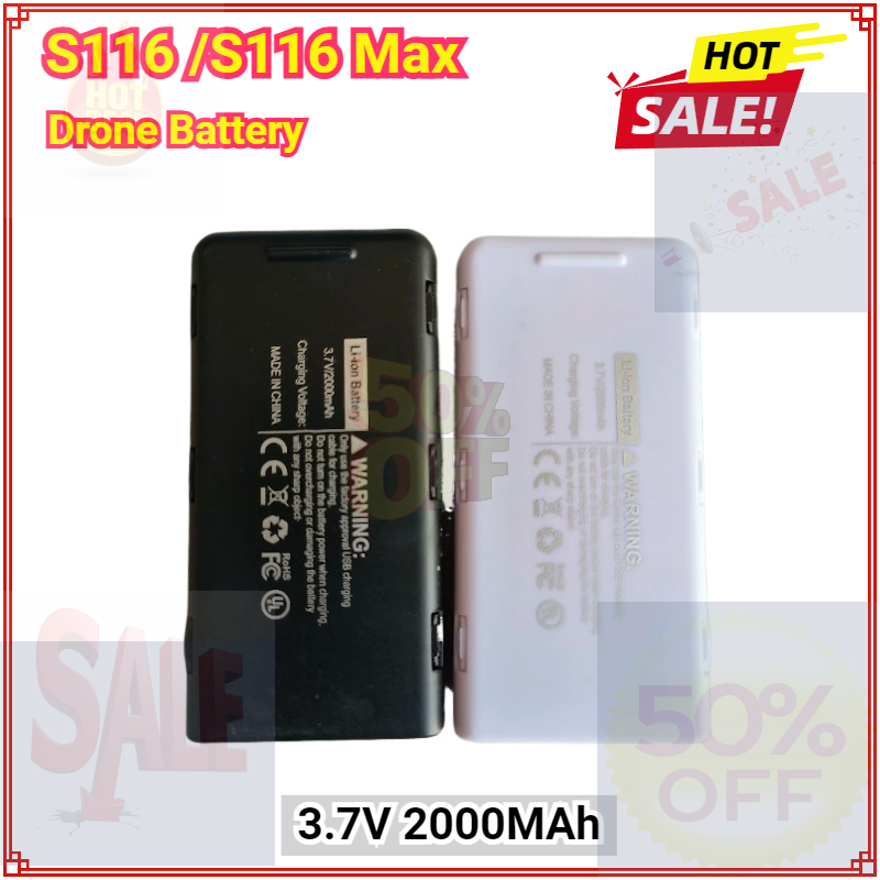 Drone Rc S116 - Baterai 3.7V 2000MAh untuk Baterai Drone