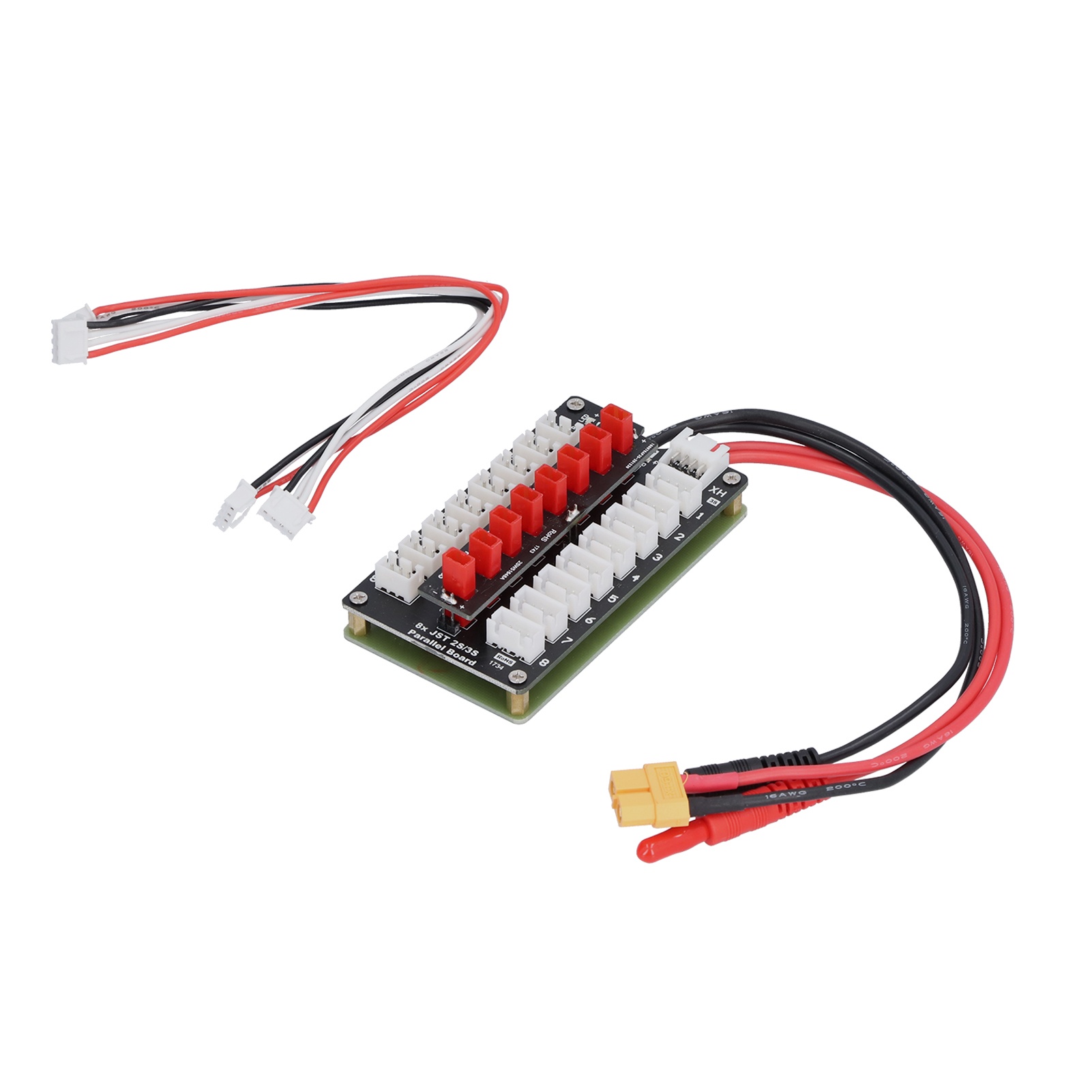 Lipo Parallel Charging Board - Papan Pengisian Daya LiPo dengan Konektor