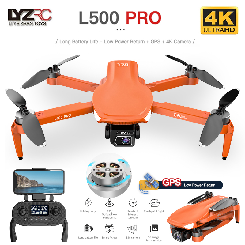 L500 PRO Drone 4K kamera ganda - Drone Vs Rc Helicopter ulasan dan harga