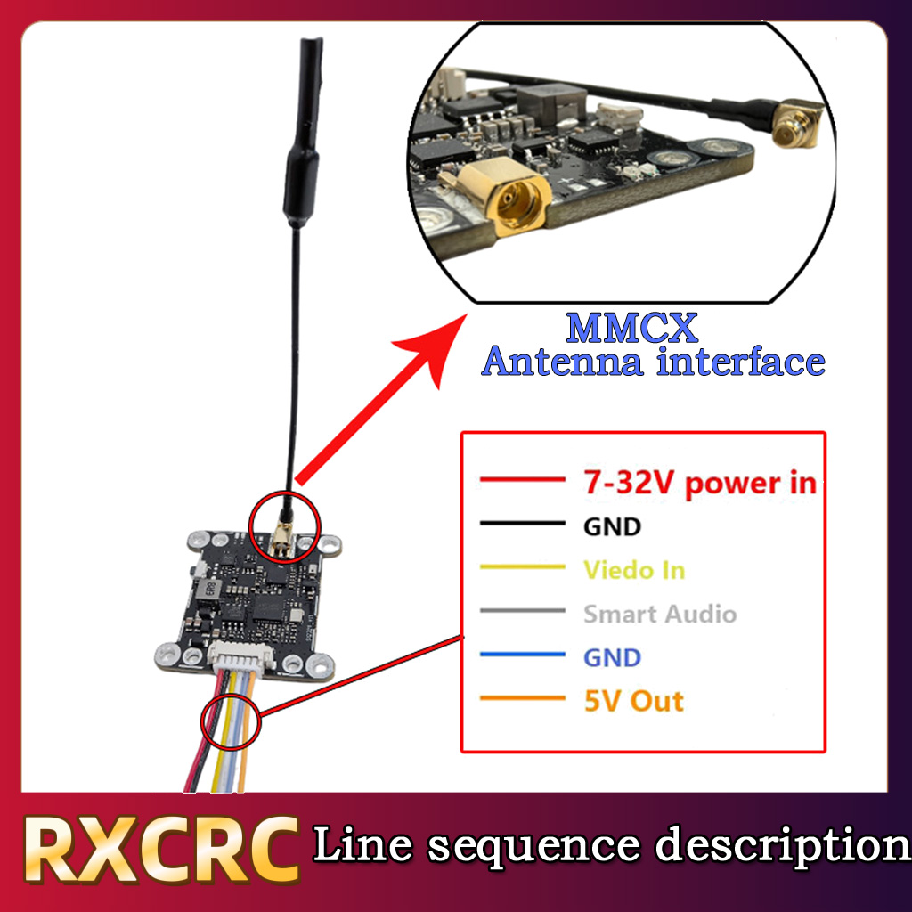 Modul RXCRC 5.8G 48CH 1.6W VTX - Drone Rc Toy ulasan dan harga