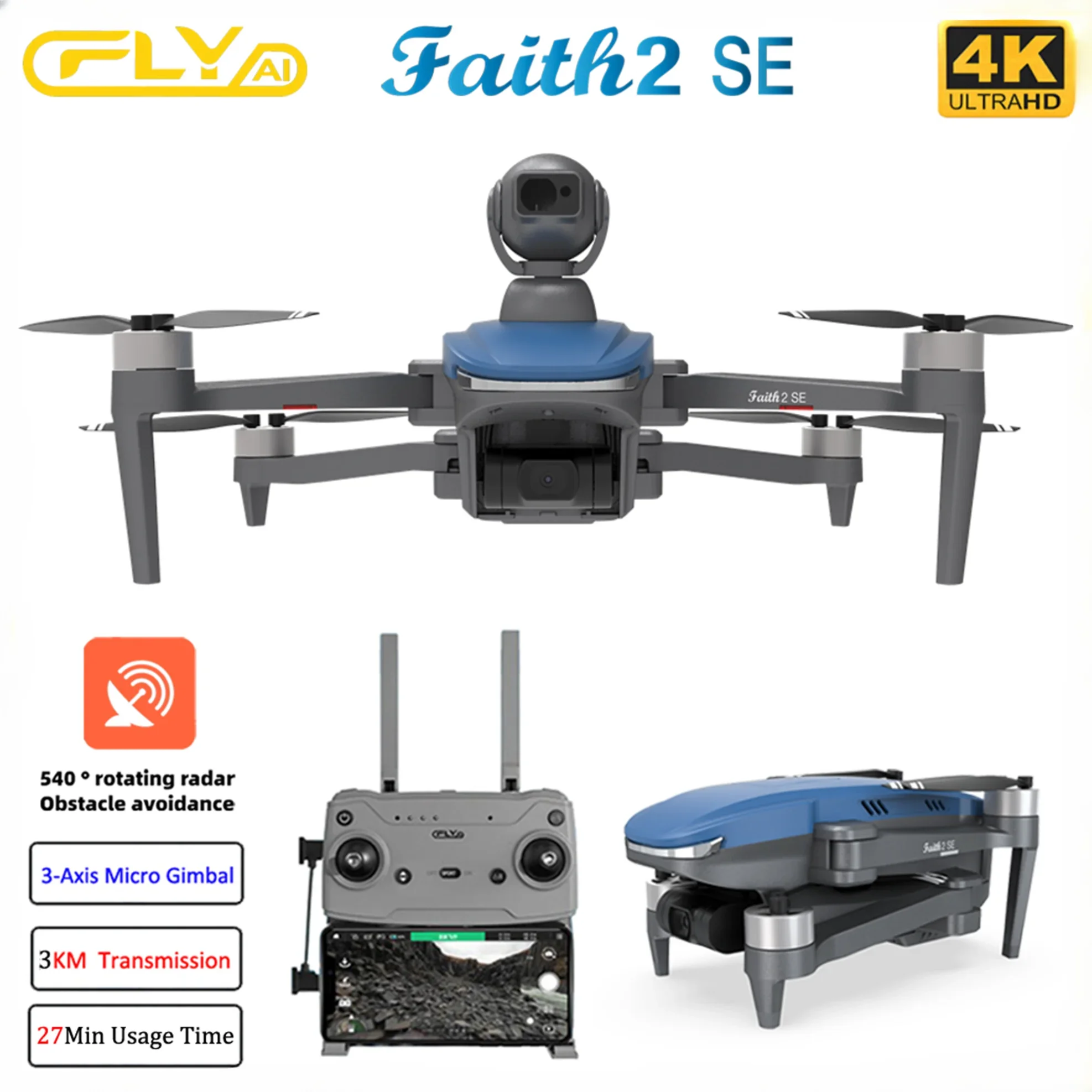 Faith 2 SE Dengan 540 °   Dron - Drone Vs Rc Helicopter ulasan dan harga