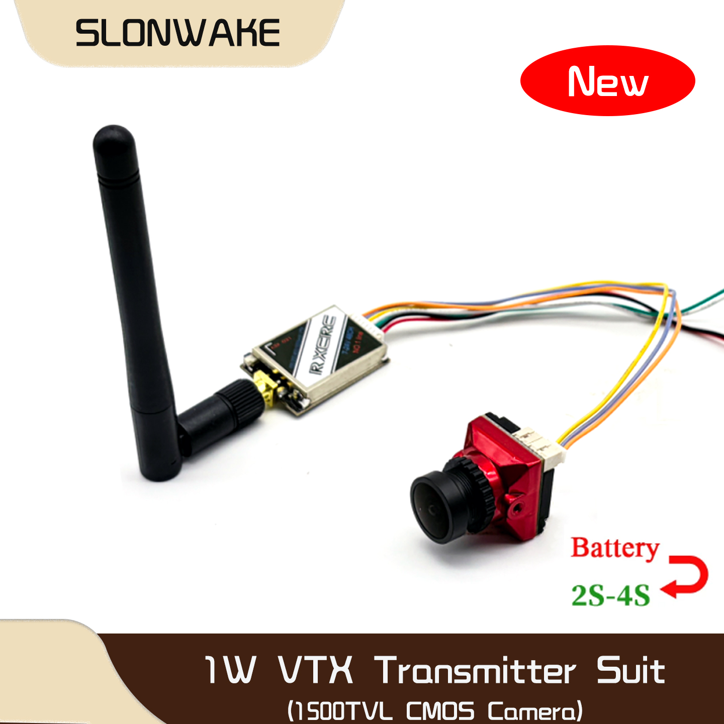 SLONWAKE 5.8G 48CH 1W VTX 100/ - Receiver Rc Drone ulasan dan harga
