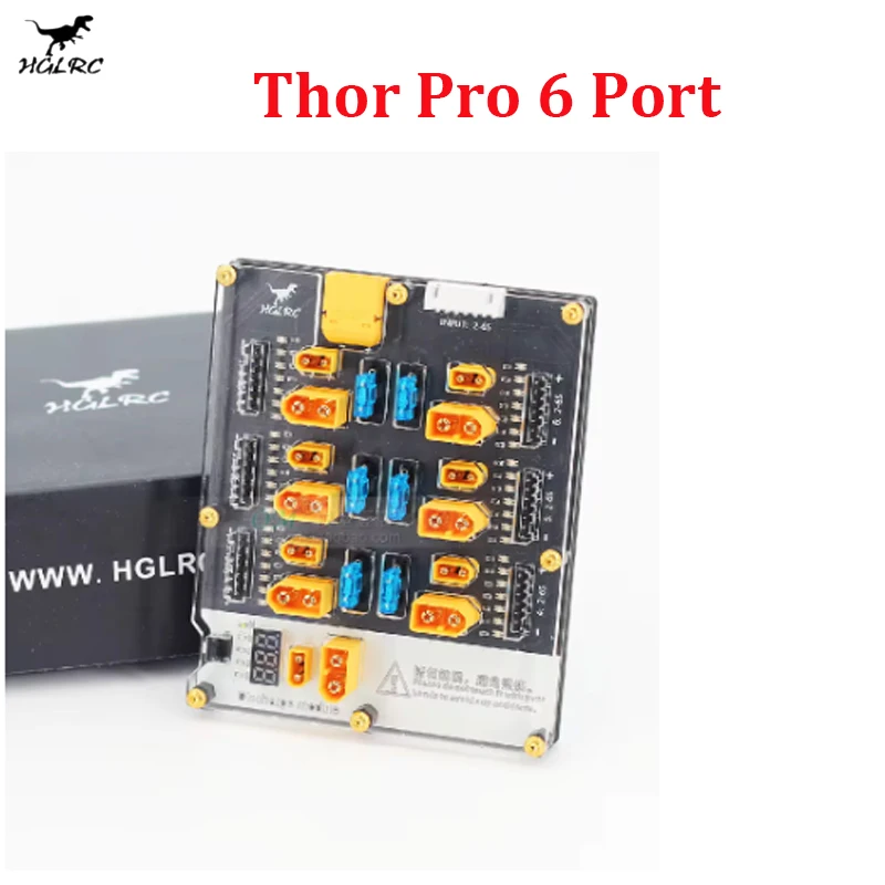 HGLRC Thor Pro 6 Port Papan Pe - Lipo Parallel Charging Board ulasan dan harga