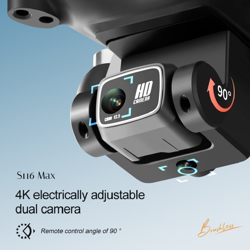 S116 MAX Elf Drone Profesional - Drone Rc S116 ulasan dan harga