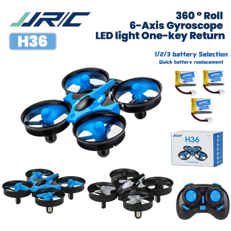 JJRC H36 Drone 1/2/3 Baterai 4 - Drone Vs Rc Helicopter ulasan dan harga